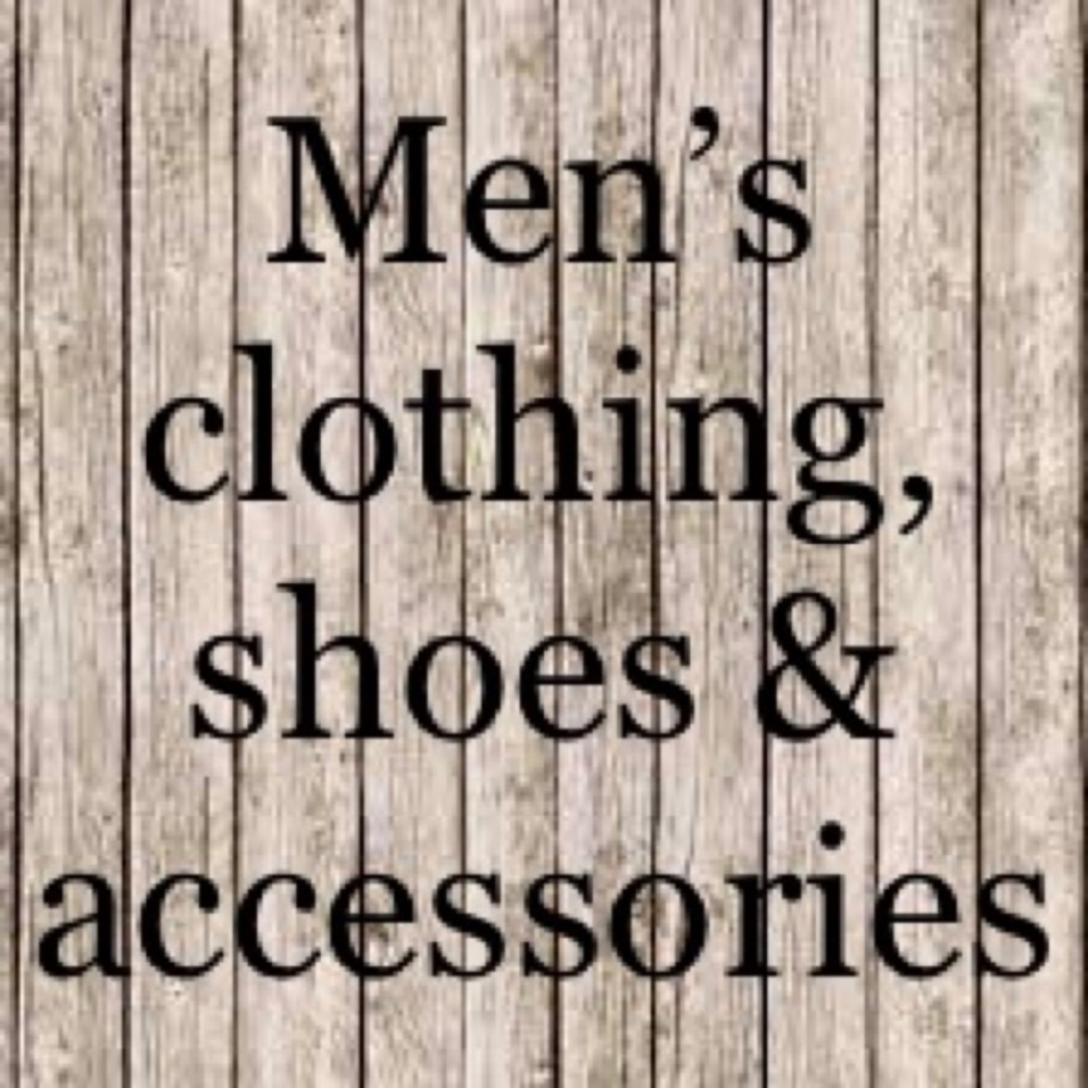 Men’s clothing, shoes, accessories